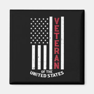Veteran Of The United States US Flag Memorial Day Magnet