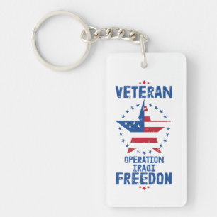 Veteran – Operation Iraqi Freedom   Patriotic Key Ring