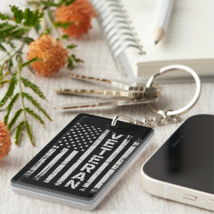 Veteran Patriotic U.S Army American Flag America Key Ring