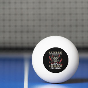 Veteran Patriotic USA Funny Humour Ping Pong Ball