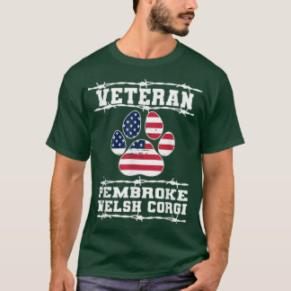 Veteran Pembroke Welsh Corgi Retired Dog Lover Ret T-Shirt