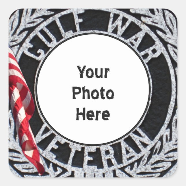 Veteran Persian Gulf War Photo Sticker (Front)