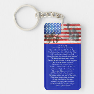 Veteran Poem Key Ring