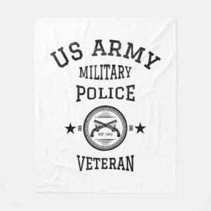 Veteran Retired Police Officer Fleece Blanket