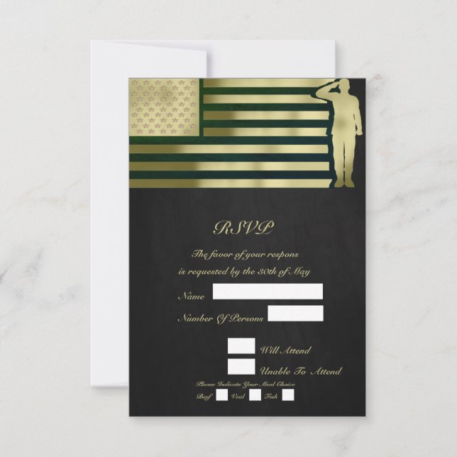 Veteran Retirement Response Card (Front)