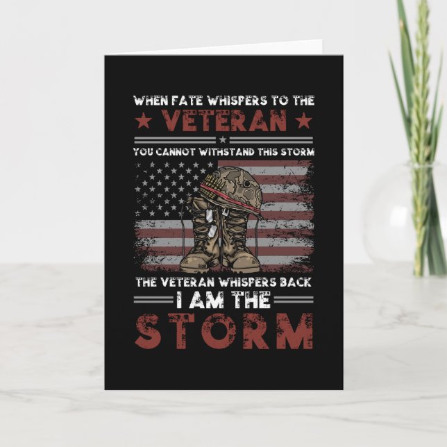 Veteran Storm Saying Card (Front)
