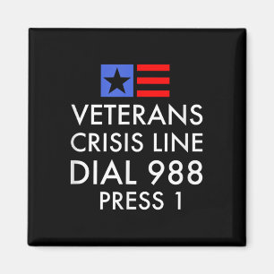 Veteran Suicide Awareness - 988 Shirt - Suicide Pr Magnet