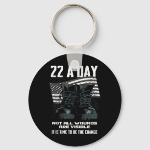Veteran Suicide Awareness Key Ring