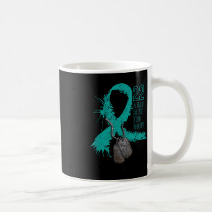 Veteran Suicide Awareness Ribbon 22 A Day Is 22 To Coffee Mug