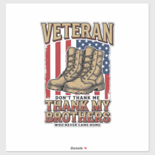 Veteran Thank My Brothers Vintage Military Shirt_1