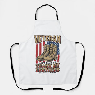 Veteran Thank My Brothers Vintage Military Shirt_1 Apron