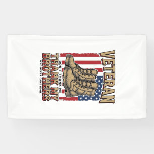 Veteran Thank My Brothers Vintage Military Shirt_1 Banner