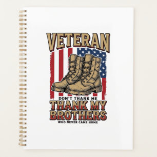 Veteran Thank My Brothers Vintage Military Shirt_1 Planner