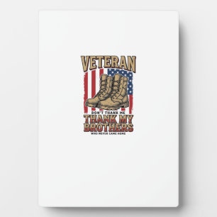 Veteran Thank My Brothers Vintage Military Shirt_1 Plaque