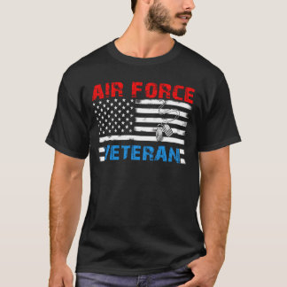 Veteran US Air Force T-Shirt, American Flag Vetera T-Shirt