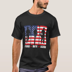 Veteran Veterans Patriot Military Independence Day T-Shirt