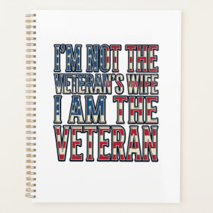 Veteran Wife Quote Patriotic Vintage Vector Design Planner