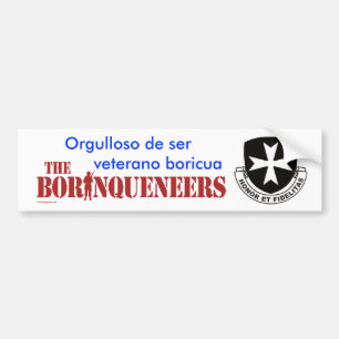 Veterano Boricua 2 - Bumper Sticker
