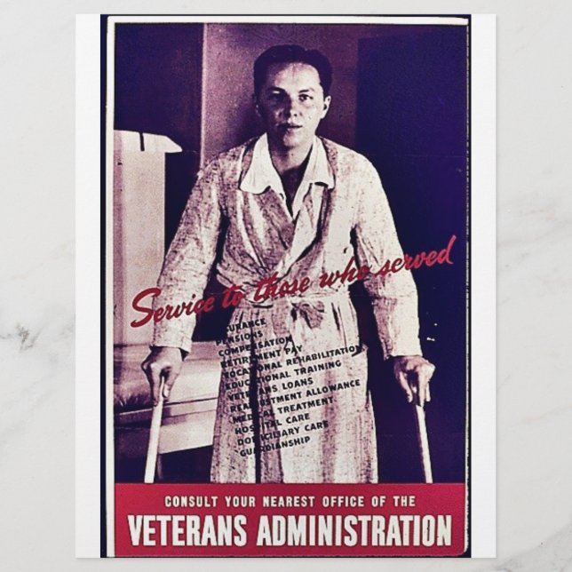 Veterans Administration Flyer (Front)