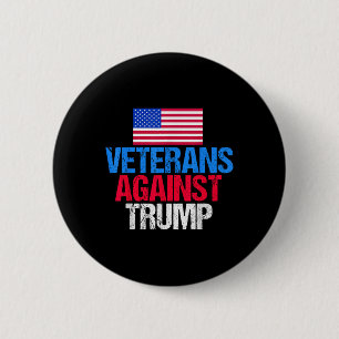 Veterans Against Donald Trump 6 Cm Round Badge