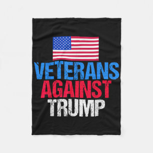 Veterans Against Donald Trump Fleece Blanket