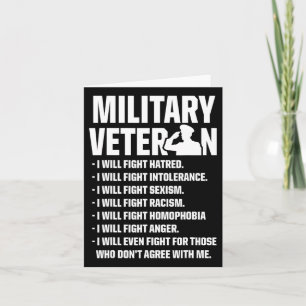Veterans Against Trump 2020 Fight Usa Election Card