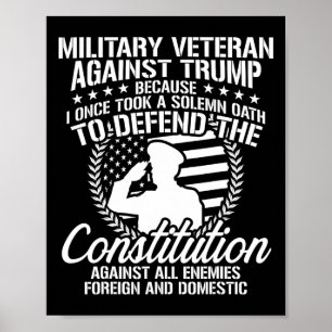 Veterans Against Trump 2020 Usa Election Poster