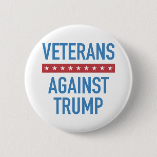 Veterans Against Trump 6 Cm Round Badge