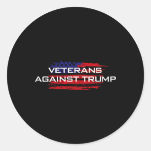 Veterans Against Trump - Anti-trump Classic Round Sticker