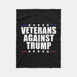 Veterans Against Trump Anti-trump Veterans Against Fleece Blanket