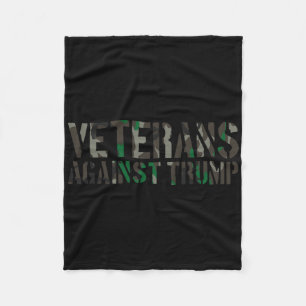 Veterans Against Trump Anti-trump Veterans Against Fleece Blanket