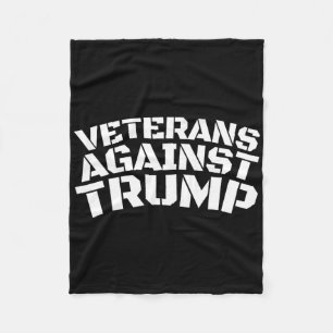 Veterans Against Trump Anti-trump Veterans Against Fleece Blanket