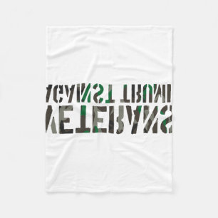 Veterans Against Trump Anti-trump Veterans Against Fleece Blanket