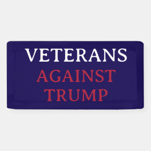VETERANS AGAINST TRUMP BANNER