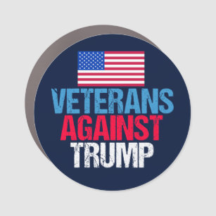 Veterans Against Trump Blue Political Car Magnet