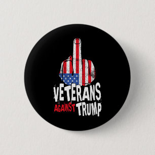Veterans Against Trump Military Vets Anti Trump  6 Cm Round Badge