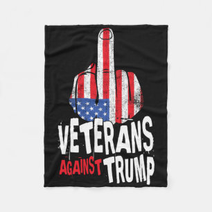 Veterans Against Trump Military Vets Anti Trump Fleece Blanket
