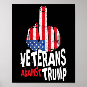 Veterans Against Trump Military Vets Anti Trump Poster