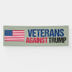 Veterans Against Trump Political Banner
