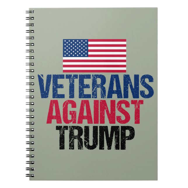 Veterans Against Trump Political Notebook (Front)