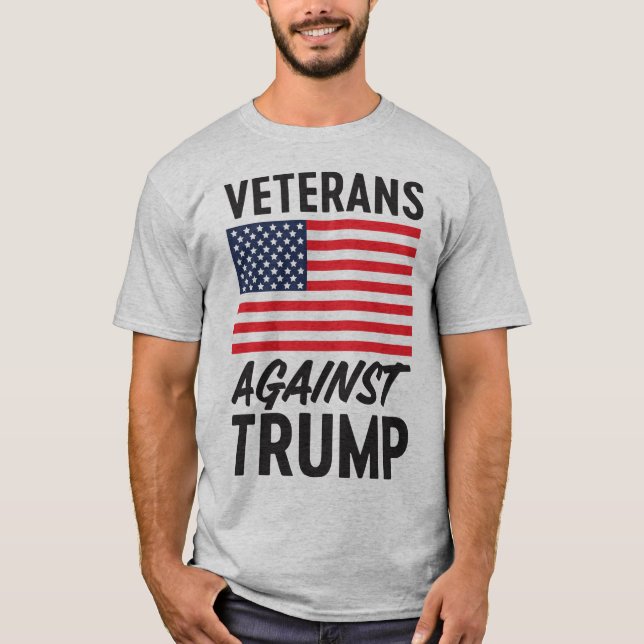 Veterans against Trump T-Shirt (Front)
