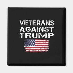 Veterans Against Trump Tee _ Military Vets Against Magnet