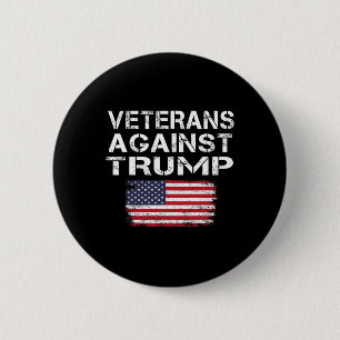 Veterans Against Trump Tee Military Vets Against T 6 Cm Round Badge