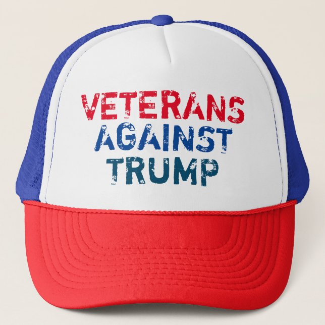Veterans Against Trump Trucker Hat (Front)