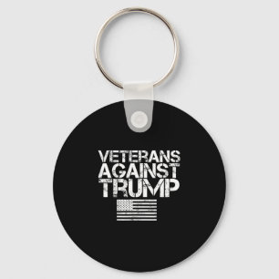 Veterans Against Trump Vintage Patriotic Flag Prot Key Ring