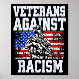 Veterans against us patriotic army soldier poster