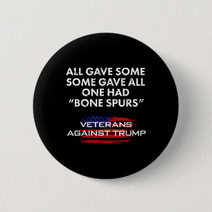 Veterans Anti-trump Draught Dodger Bone Spurs For 6 Cm Round Badge