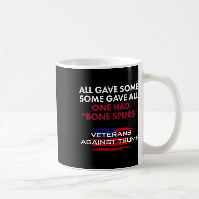 Veterans Anti-trump Draught Dodger Bone Spurs For  Coffee Mug (Right)