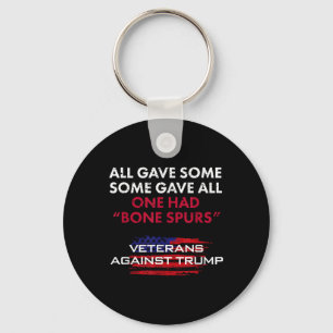 Veterans Anti-trump Draught Dodger Bone Spurs For  Key Ring
