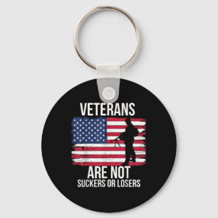 Veterans Are Not Suckers Or Losers Biden 2020 Anti Key Ring
